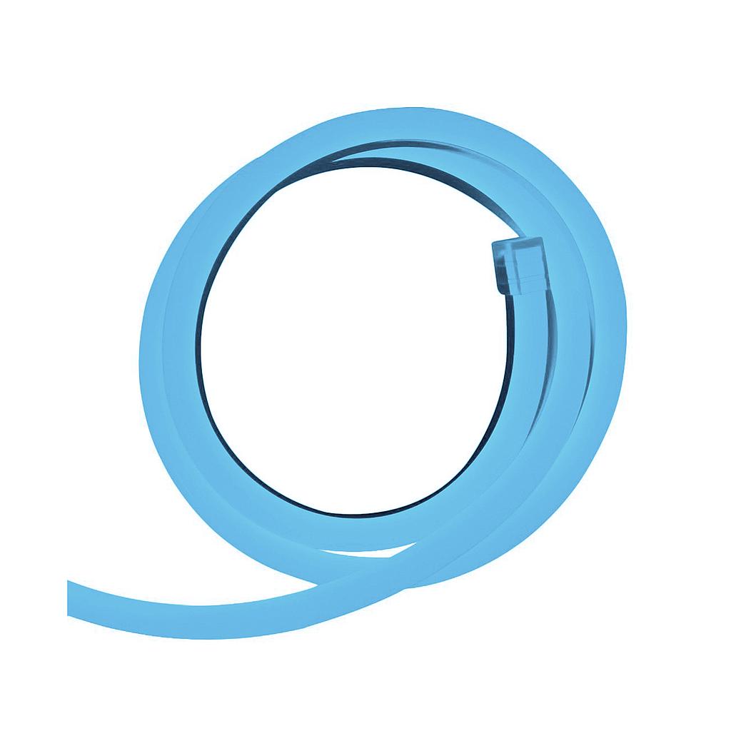 Tira LED Neon Flex Silicona 10W/m AZUL SMD2835 DC12V  corte 9mm IP65 50m/rollo precio por metro