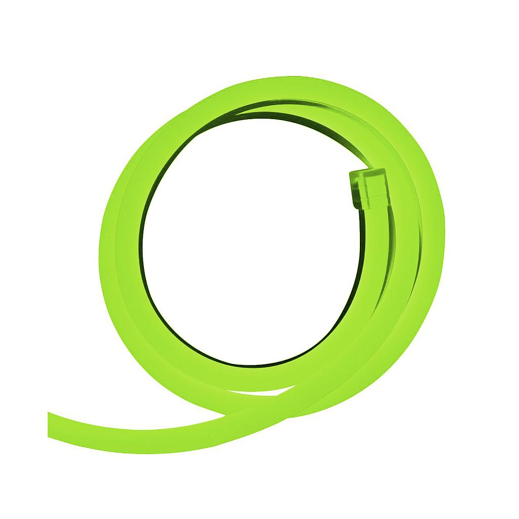 Tira LED Neon Flex Silicona 10W/m VERDE SMD2835 DC12V  corte 9mm IP65 50m/rollo precio por metro