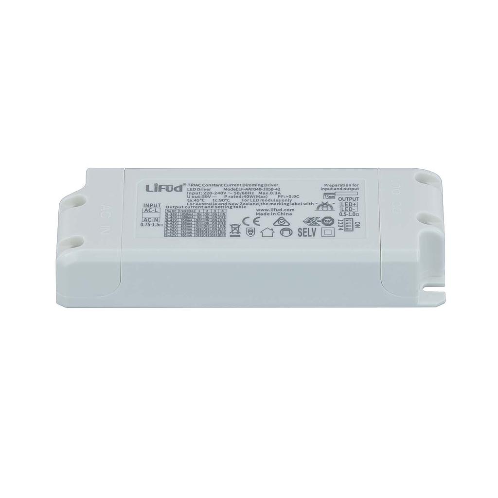 Driver Triac LIFUD 40W AC220-240V 700-1050mA No Flicker