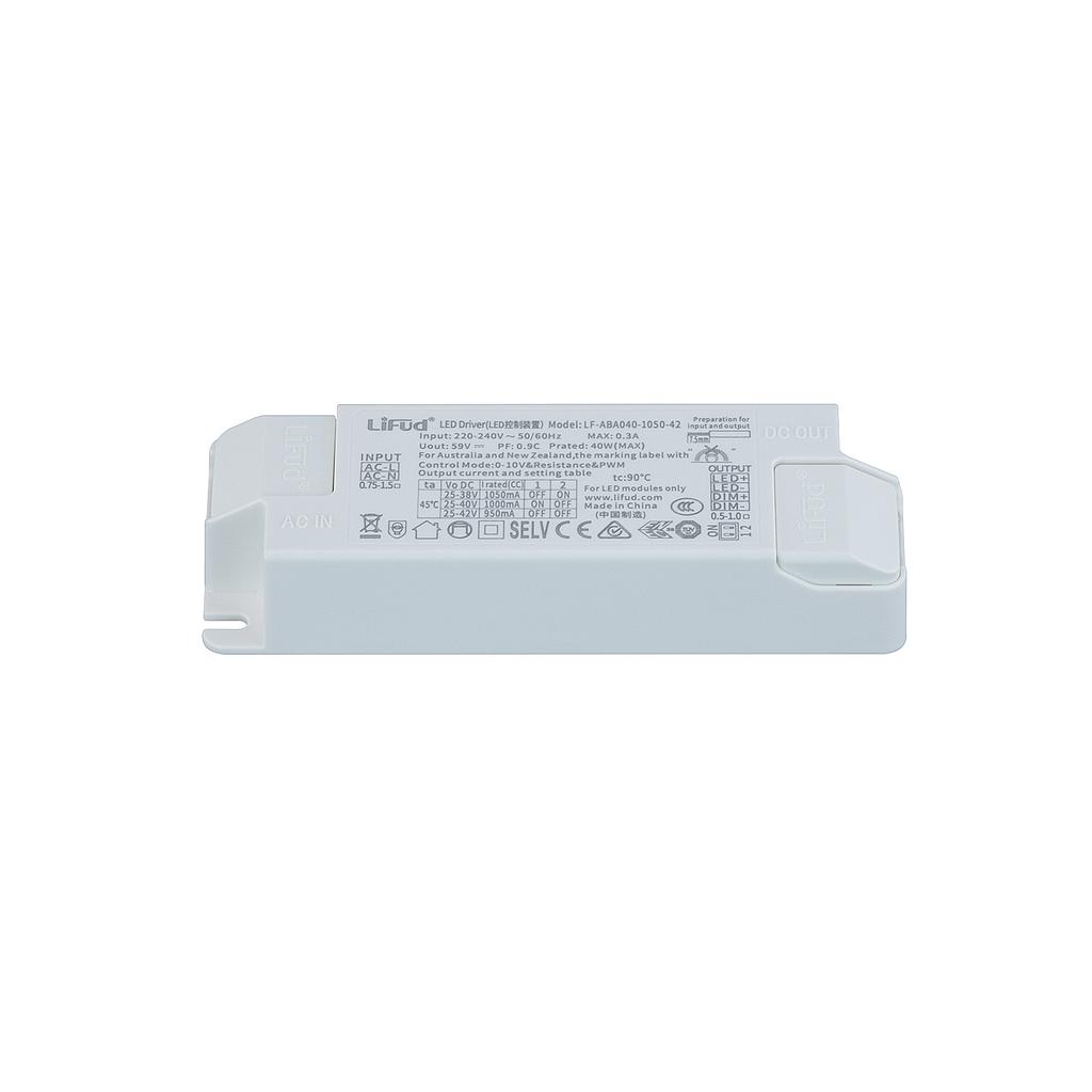 Driver 0-10V LIFUD 40W AC220-240V 800-1050mA No flicker