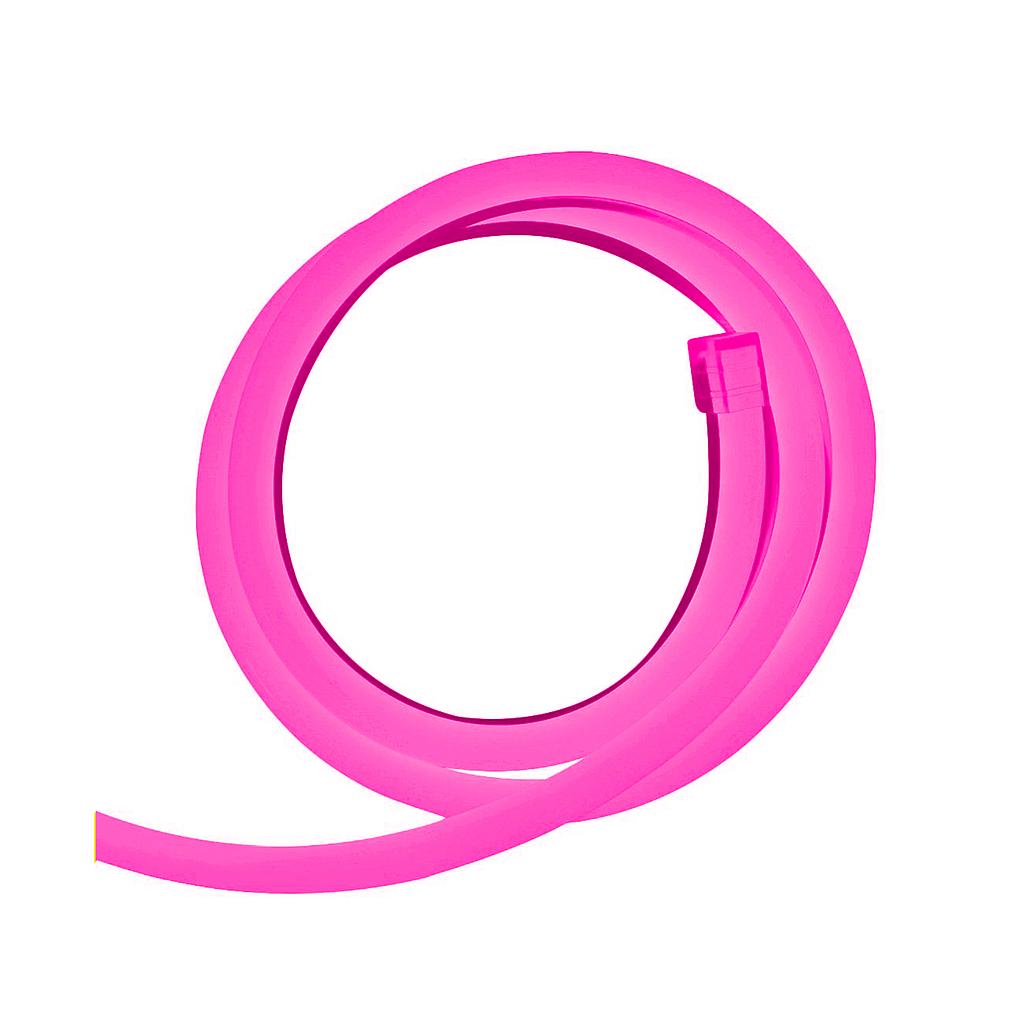 Tira LED Neon Flex Silicona 10W/m ROSA PALO SMD2835 DC12V  corte 9mm IP65 50m/rollo precio por metro