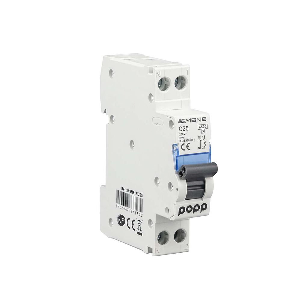 Interruptor automático magnetotérmico DPN 25A serie MSN8