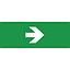 OSRAM LUXPOINT® Cartel verde señal salida verde flecha a la izquierda para emergencia bulkhead PMMA