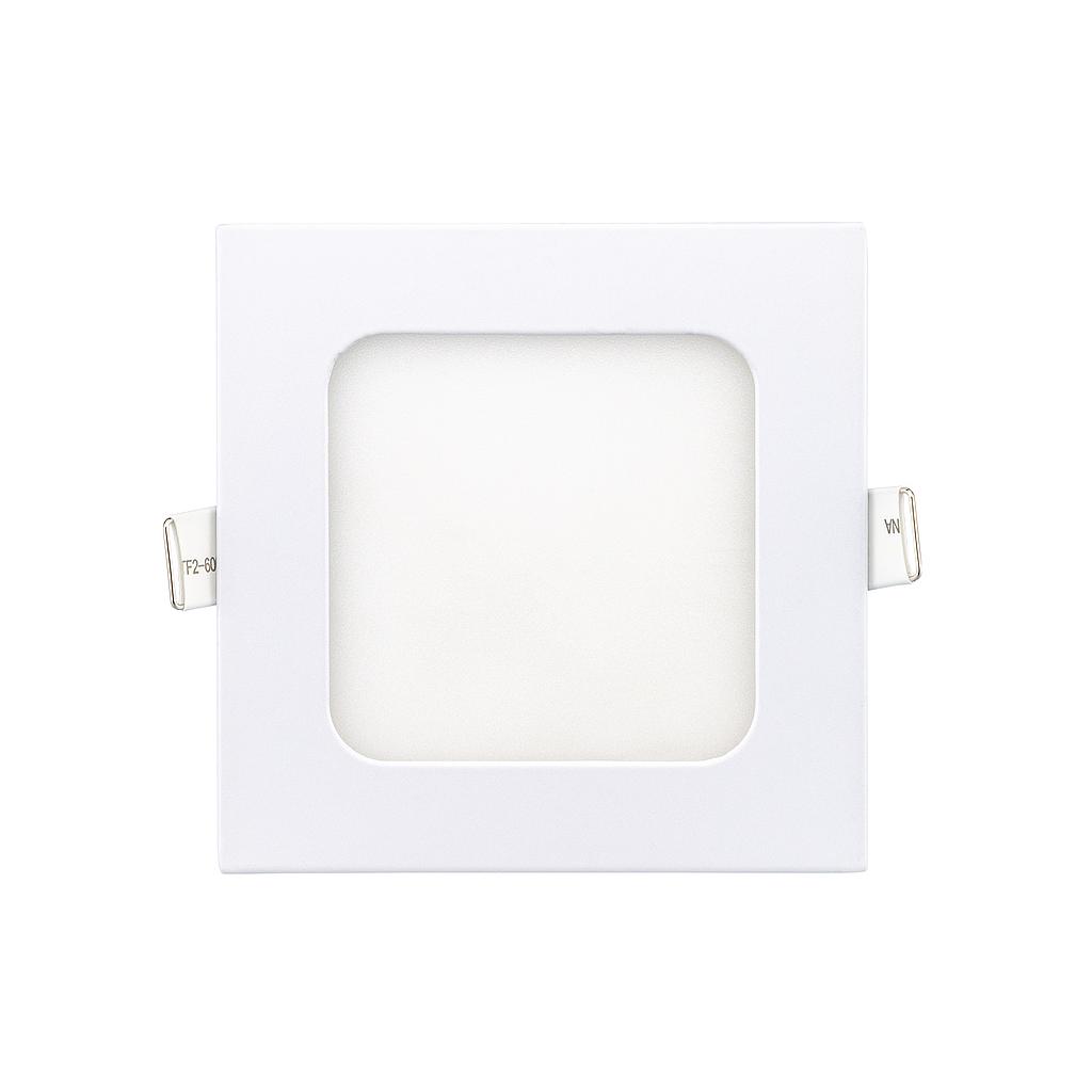 Placa LED 6W 6500K Cuadrado corte 105x105mm LITE SQUARE blanco