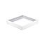 Kits marco de aluminio instalación superficie para panel LED slim 30x30cm blanco