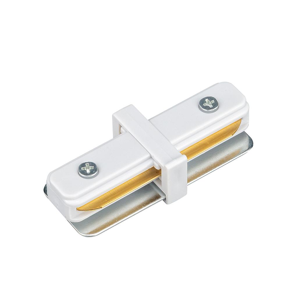 Unión (I) para foco LED carril monofásico blanco