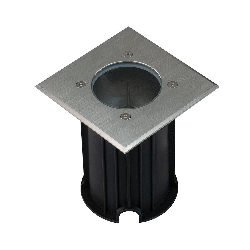 Foco de suelo cuadrado empotrable para bombilla LED GU10 IP65