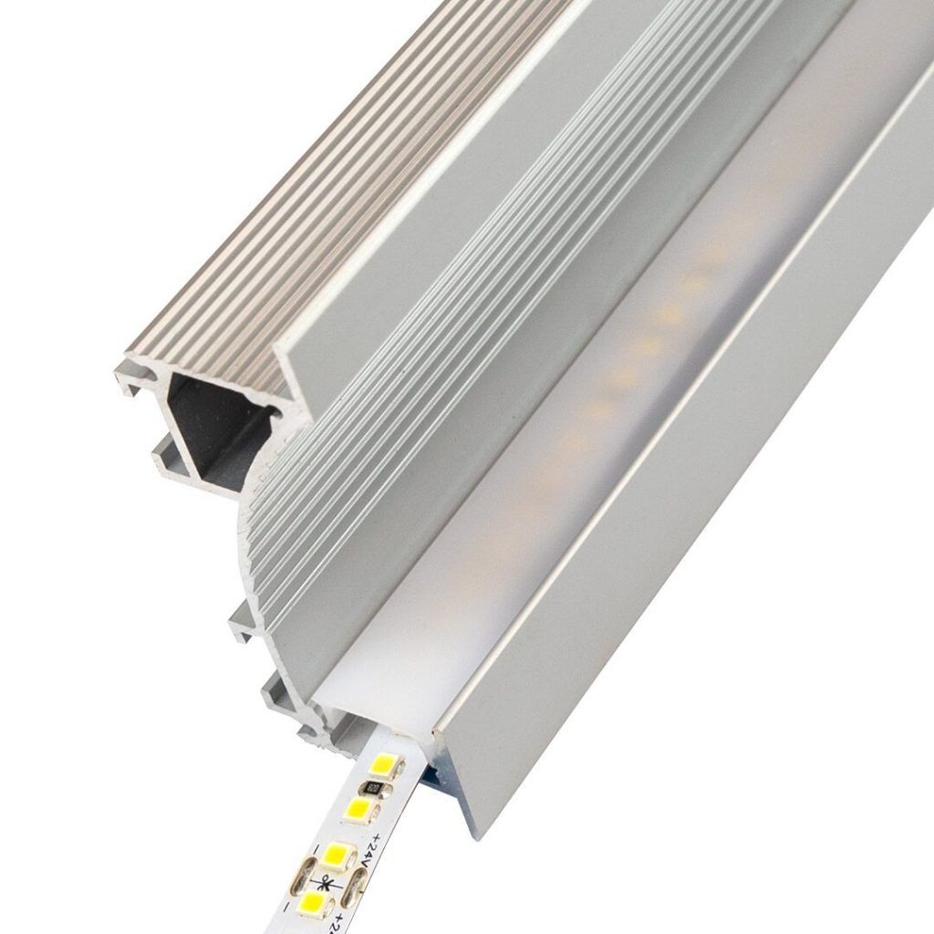 Perfil de aluminio 2 metros 75mm*25mm empotrar especial pared