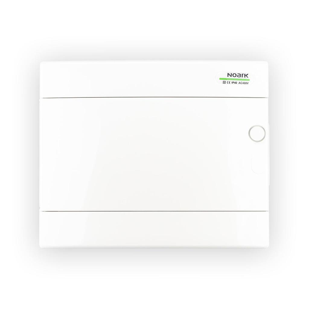Cofret de superficie 1 fila 12 Módulos IP40 puerta blanco terminales N+T:10+10