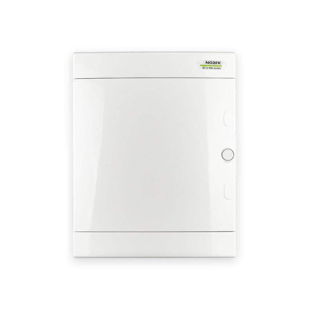 Cofret de empotrar 2 fila 24 Módulos IP40 puerta blanco terminales N+T:13+13