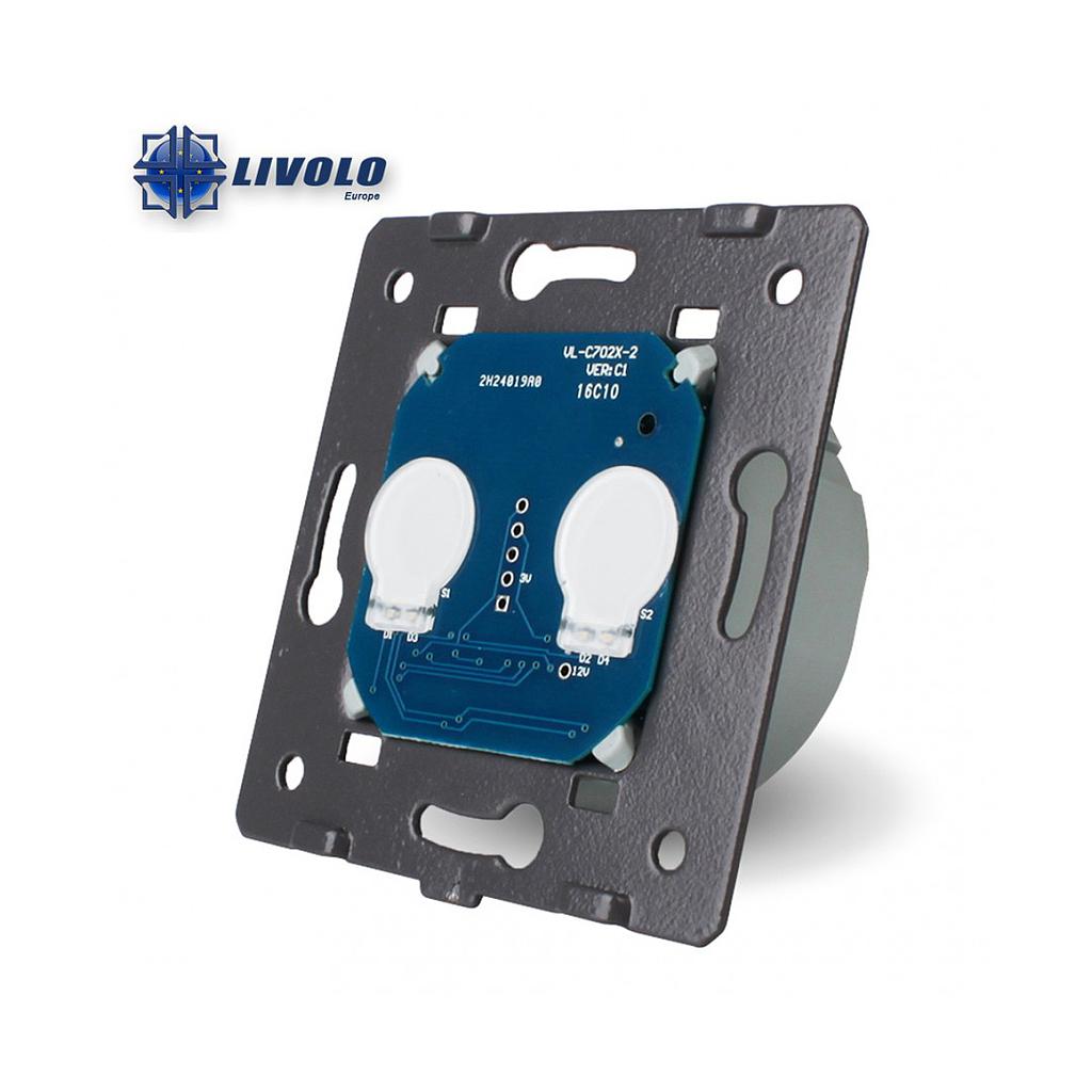 Interruptor livolo tactil doble conmutador y cruzamiento