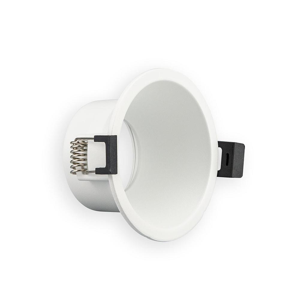 Marco fijo profundo para GU10 O modulo fuente LED Blanco