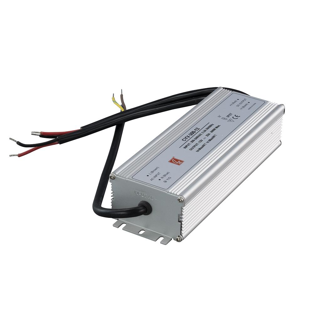 Fuente de alimentación exterior 400W DC 12V IP67 metal dimensión:238*74*46mm