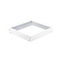 Kits marco de aluminio instalación superficie para panel LED slim 30x30cm blanco