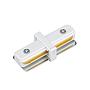Unión (I) para foco LED carril monofásico blanco