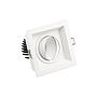 Foco downlight LED orientable 7W 2700K KORALL 1 empotrable blanco corte 105*105mm