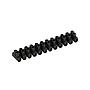 Clema regleta de 12 polo 3A negro cobre+pp 2.5-4mm²