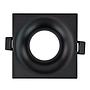 Marco fijo curva cuadrado para GU10 o modulo fuente LED negro